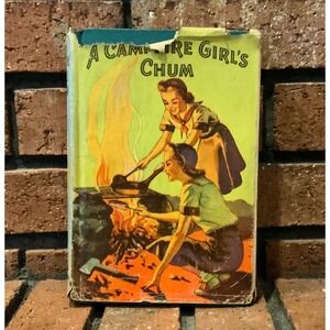 A Campfire Girls Chum Jane L Stewart Saalfield Hardcover Dust Jacket Vintage
